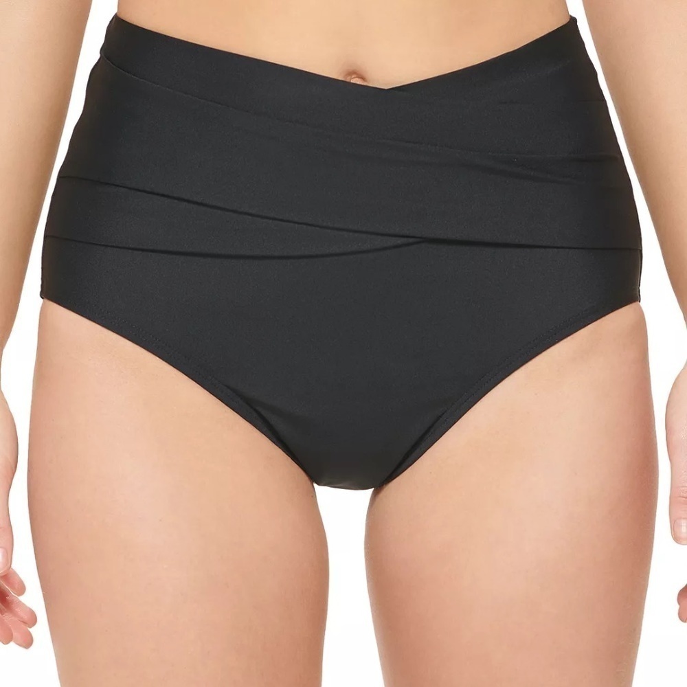 Calvin Klein Black High-Waisted Swim Bottom